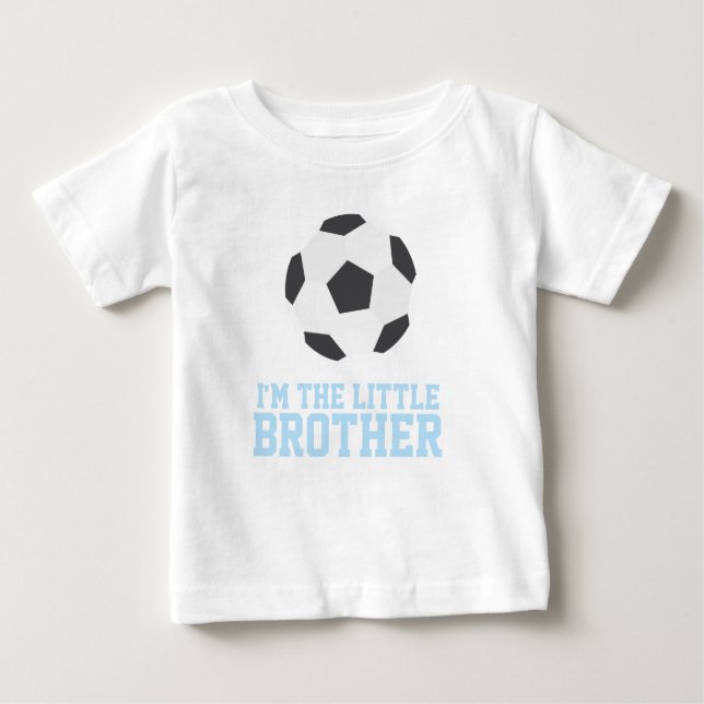 "Jag är lillbrodern" Fotboll Jersey-nummer Tee Shirt (Framsida)