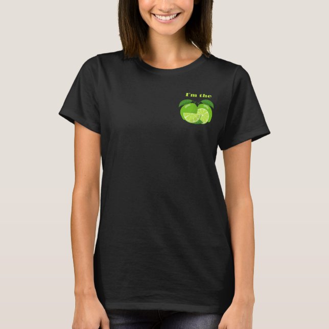 Jag är Lime, Rolig Matchande Par Set T Shirt (Framsida)