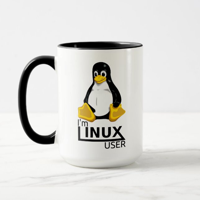 Jag är Linux-användare Mugg (Vänster)