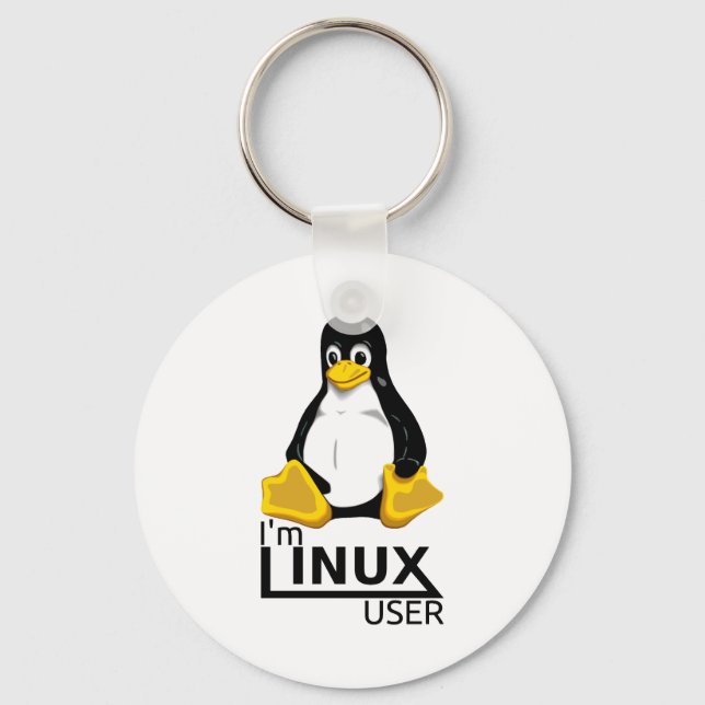 Jag är Linux-användare Nyckelring (Framsida)