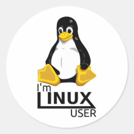 Jag är Linux-användare Runt Klistermärke