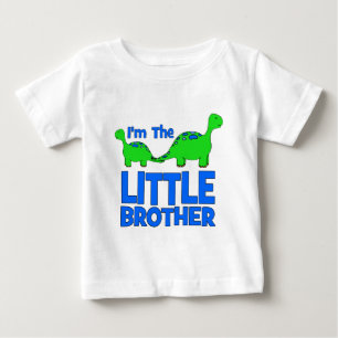 Jag är LITTLE BROTHER! Anpassningsbar Dinosaur Gif T Shirt