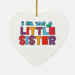 Jag är Little Sister Butterfly Julgransprydnad Keramik