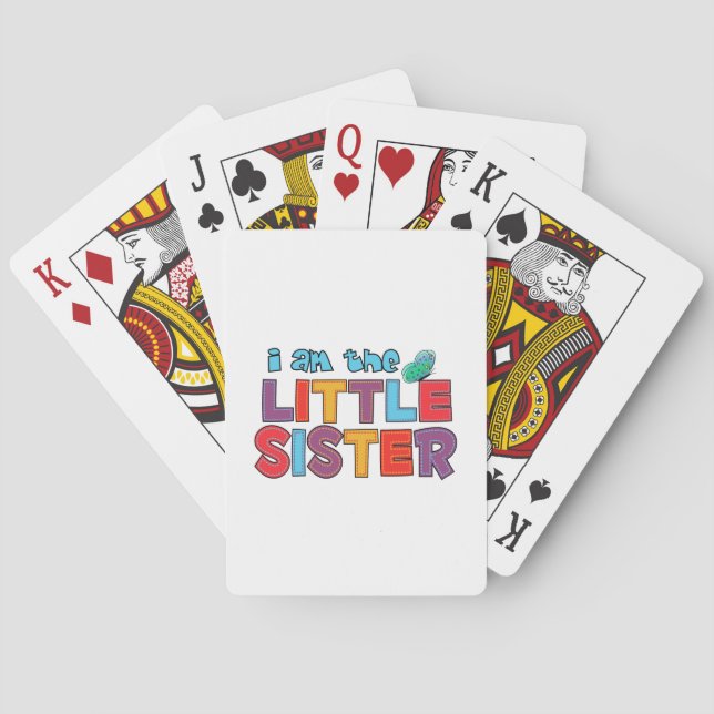 Jag är Little Sister Butterfly Spel Kort (Baksidan)
