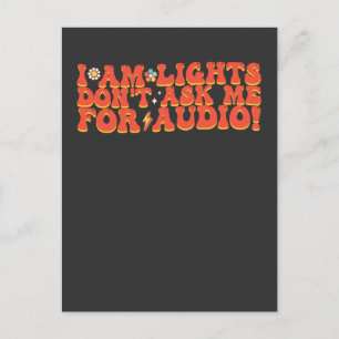 Jag är Ljus, fråga mig inte om Audio Inbjudan Vykort