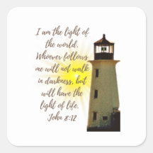 Jag är ljuset. John 8:12-citat med Light House
