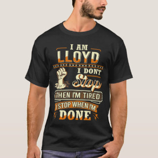 Jag är Lloyd Personlig Lloyd Förnamn vänner T Shirt