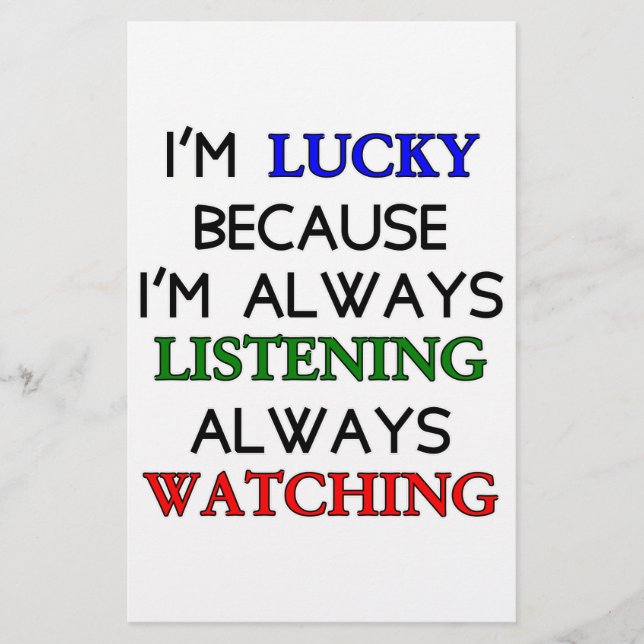 Jag är Lucky Brevpapper (Framsida)