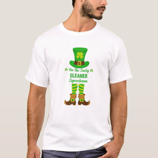 Jag är Lucky Cleaner Leprechaun Funny St. Patrick T Shirt