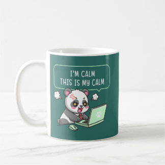 Jag är lugn, detta är mitt lugn - Panda kontor hum Kaffemugg