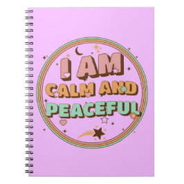 Jag är Lugn och fredlig Anteckningsbok