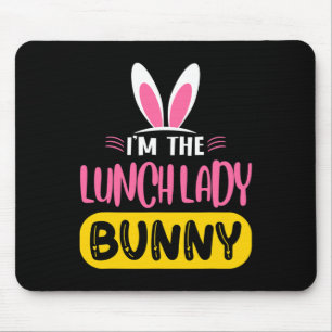 Jag är Lunch Lady Bunny Kaninöron Ägg Roligt Påsk Musmatta