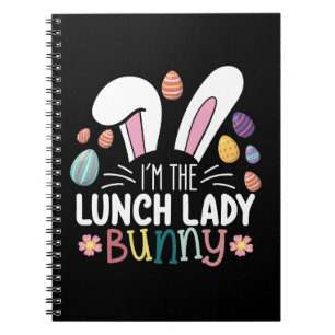 Jag är Lunch Lady Bunny Påsk Matchande Anteckningsbok