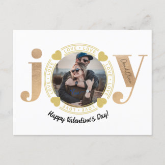 Jag är Lycklig för att tillbringa Alla hjärtans da Vykort