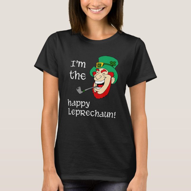 Jag är Lycklig Leprechaun-Superskojet St Patrick's T Shirt (Framsida)