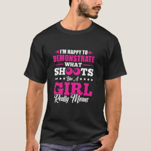 Jag är Lycklig och demonstrerar som en flicka i Ba T Shirt