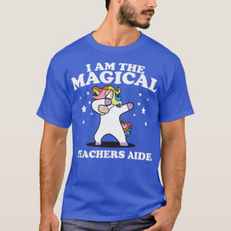 Jag är magiska lärare Aide Dabbing Unicorn T Shirt