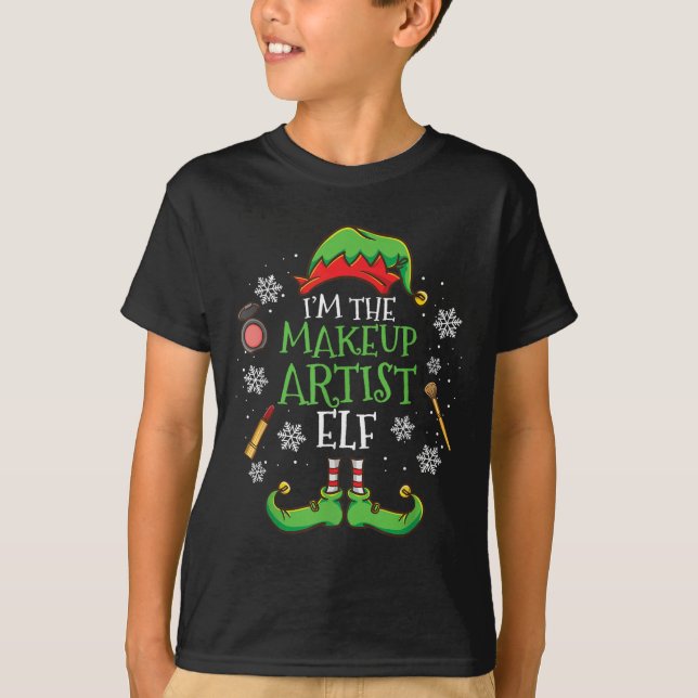 Jag är makeup-konstnären Elf-jul T Shirt (Framsida)