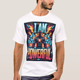 Jag är mäktig - Vibrant Heroic Illustration T-Shir T Shirt