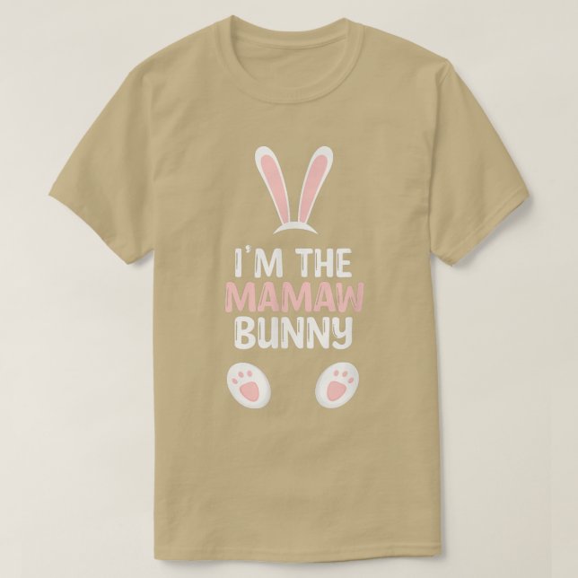 Jag är Mamaw Bunny Family Påsk  T Shirt (Design framsida)