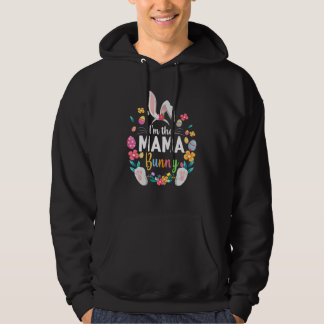 Jag är Mamma Bunny Matching Family Påsk Party 1 Hoodie