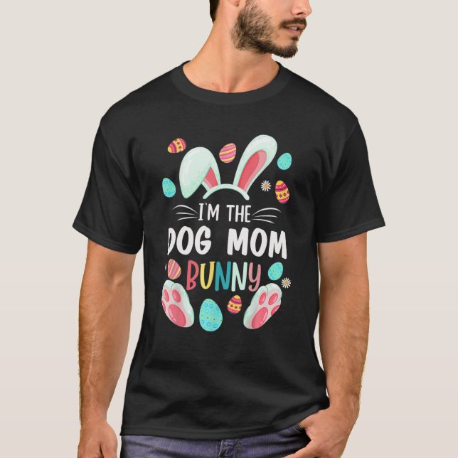 Jag är Mamma Bunny Matching Family Påsk Party T Shirt (Framsida)
