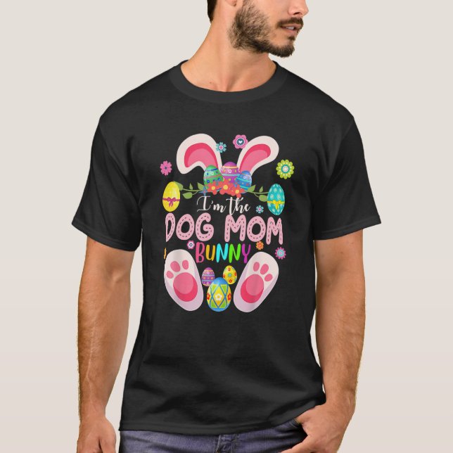 Jag är Mamma Bunny Matching Family Påsk Party T Shirt (Framsida)