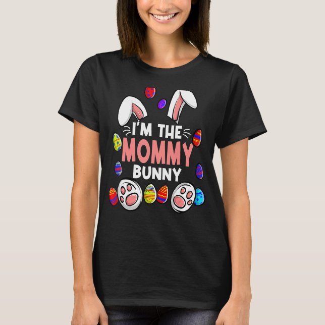 Jag är Mamma Bunny Påsk Mamma Mamma Bunny-familjen T Shirt (Framsida)