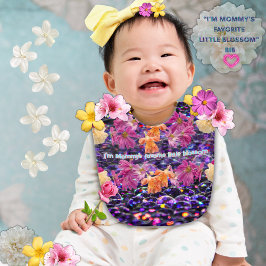 "Jag är Mamma Favorite Little Blommar" Blommigt Hakklapp