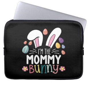 Jag är Mamma Kanin Mamma Påsk Matchande Familj Laptop Fodral