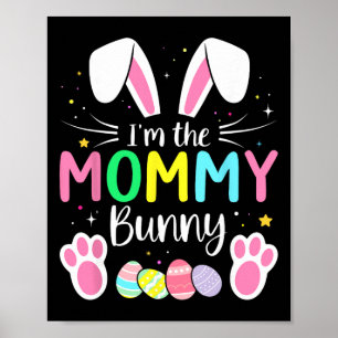 Jag är mamma kanin Rolig påsk-familj smällkaramell Poster