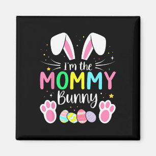 Jag är mamma kanin Rolig påskfamilj för matchning Magnet
