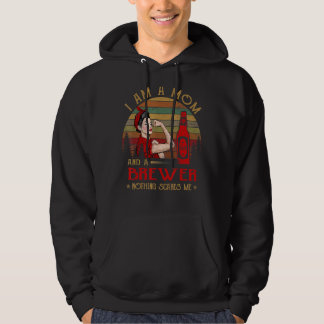 Jag är Mamma och ett bröst inget Skrämmer mig Vint Hoodie