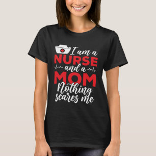 Jag är Mamma och inget Skrämmer mig Mor Da T Shirt