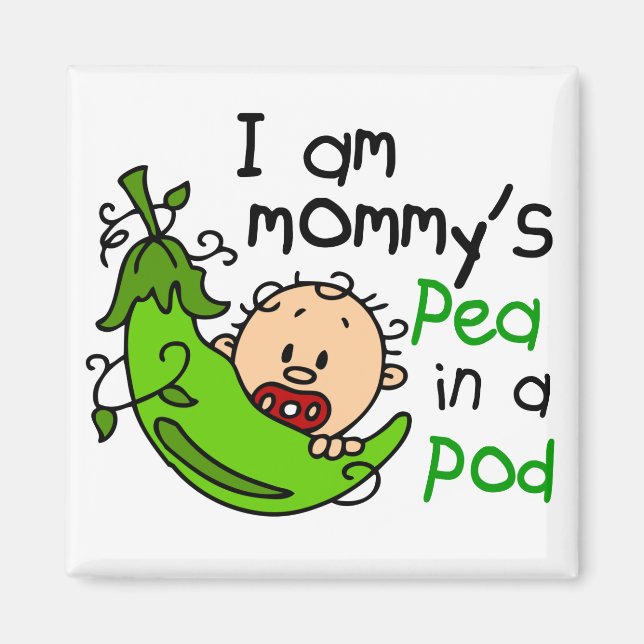 Jag är Mamma Pea i en Pod Magnet (Framsidan)