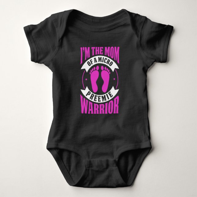 Jag är Mamma till en mikro preemie Warrior T Shirt (Framsida)