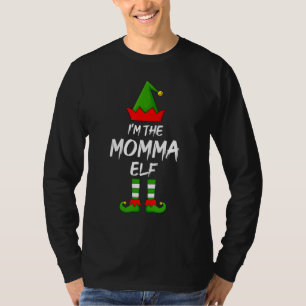 Jag är mamman Elf Matching Family Elf-julen T Shirt