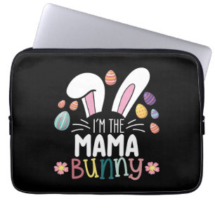 Jag är mamman mor kanin påsk familj matchande laptop fodral