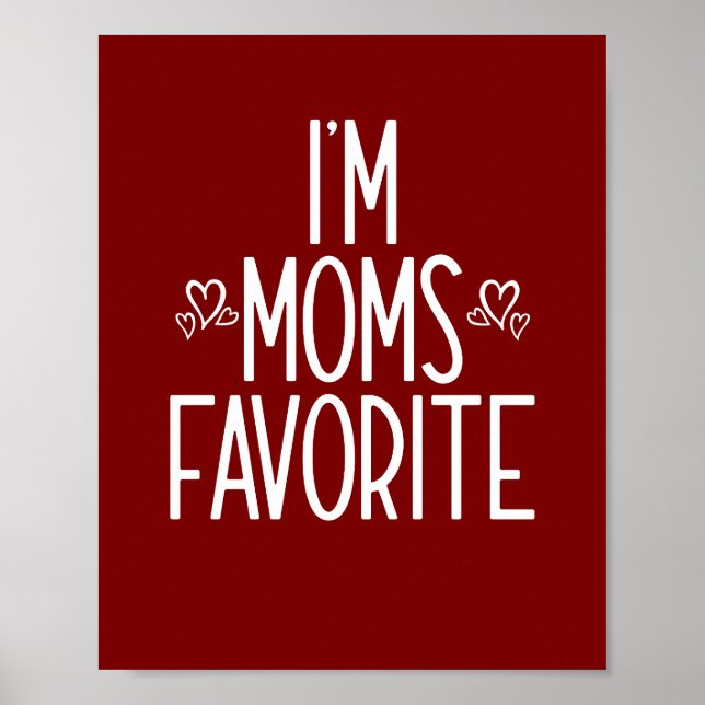 Jag är mammas favorit poster (Framsidan)
