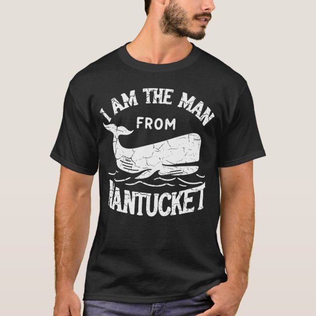 Jag är man från nantucket t shirt (Framsida)