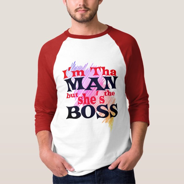 Jag är mannen men hon är chefen Tröja (Framsida)