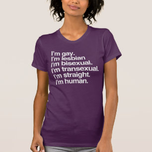 Jag är människa precis som du T-Shirt