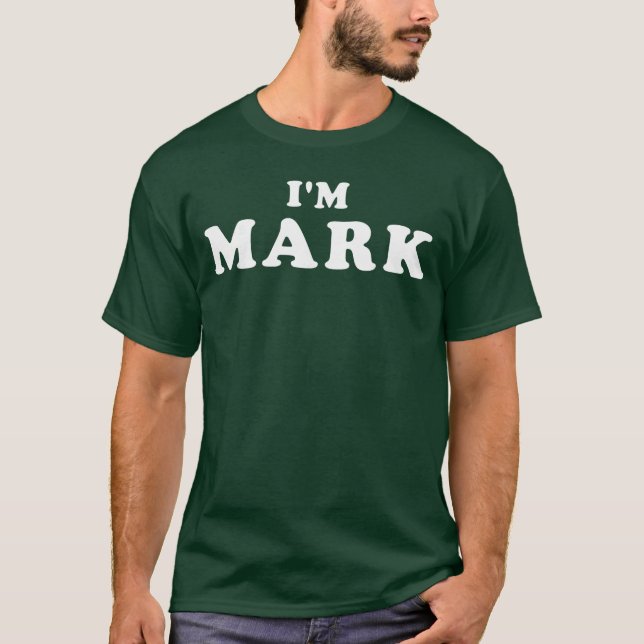 Jag är Mark Jag är Mark tjej T Shirt (Framsida)