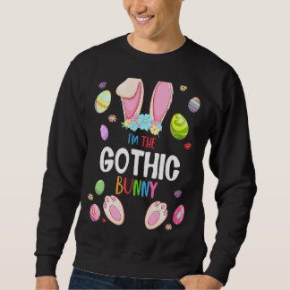 Jag är matchningsfamiljen i Gothic Bunny Påsk Part Lång Ärmad Tröja