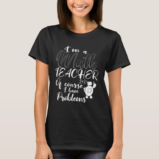 Jag är Math Teacher Fantastisk Math Teacher T Shirt (Framsida)