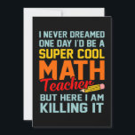 Jag är Math Teacher Mathematics Math Älskare Stude Tack Kort<br><div class="desc">Den här bildtanken är för matematik älskare. Den här roliga grafiken/offertkläderna gör alla matematiklärare lycklig.</div>