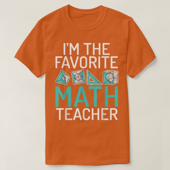 Jag är Math Teacher School Teaching Math.  T Shirt (Design framsida)