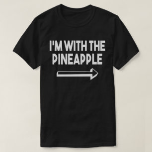 Jag är med ananas matchande dräktighet Halloween T Shirt