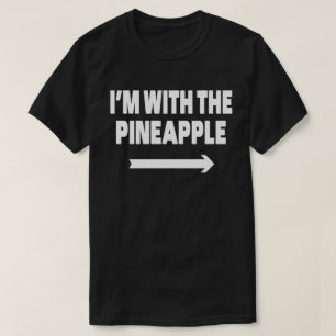 Jag är med ananas matchande kostume Halloween T Shirt