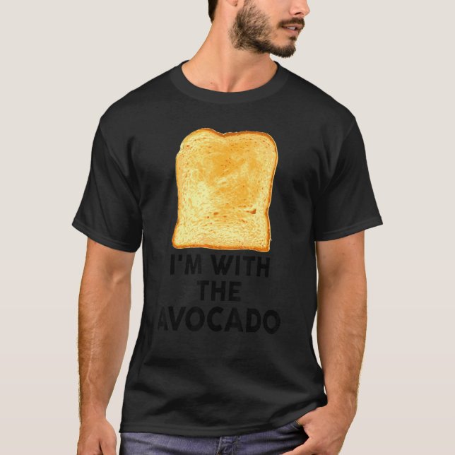 Jag är med Avocado Costume Kids Baby Vuxen Toast T Shirt (Framsida)